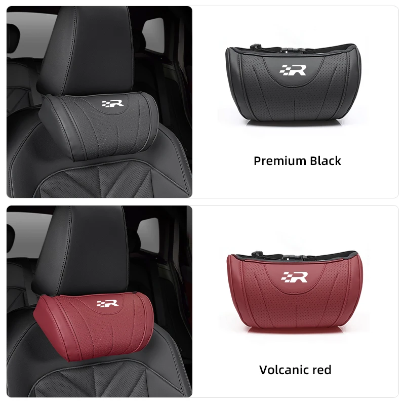 Seat Car Neck Pillow Leather Breathable Soft Headrest Accessories For Mk3 Mk2 6J Leon Mk1 Ibiza 6l Arona Exeo 5F 2 Cupra Altea R view 3
