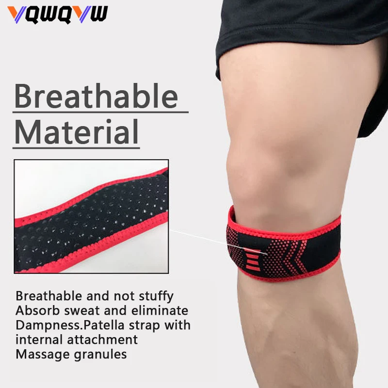 1Pcs Patella Knee Strap, Pain Relief Patellar Tendon Support Strap,Knee Band Brace with Patella for Squats, Runner,Jumper,Hiking