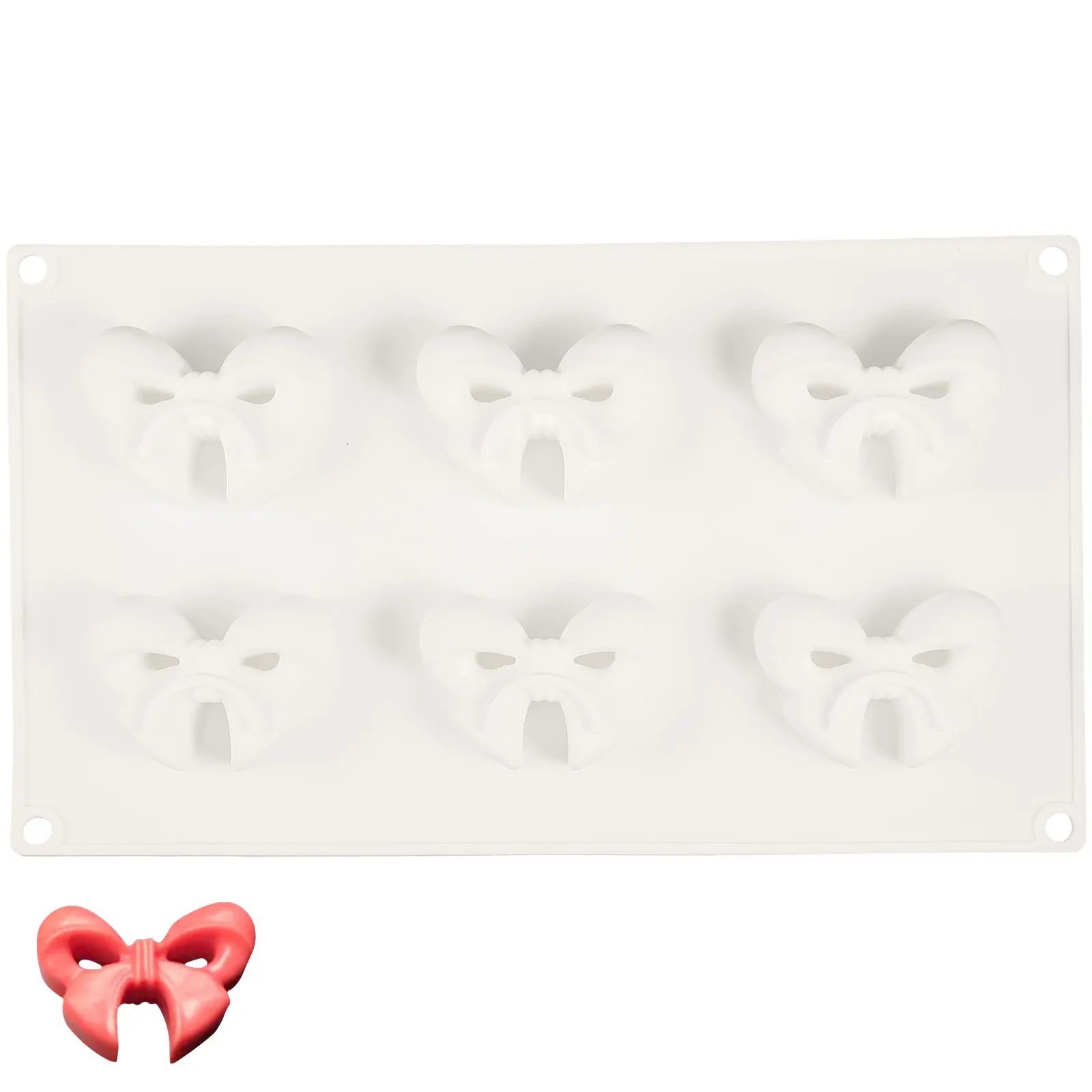 

Lovely Bowknot Cookie Silicone Baking Tool Diy Chocolate Fondant Dessert Mold Cute Pudding Pastry Candy Mold Easy Demould