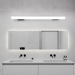 Led Strip Mirror Wall Lamp Interior Decoration Modern Minimalist Style Dressing Room Bedroom Living Lighting AC85-265V