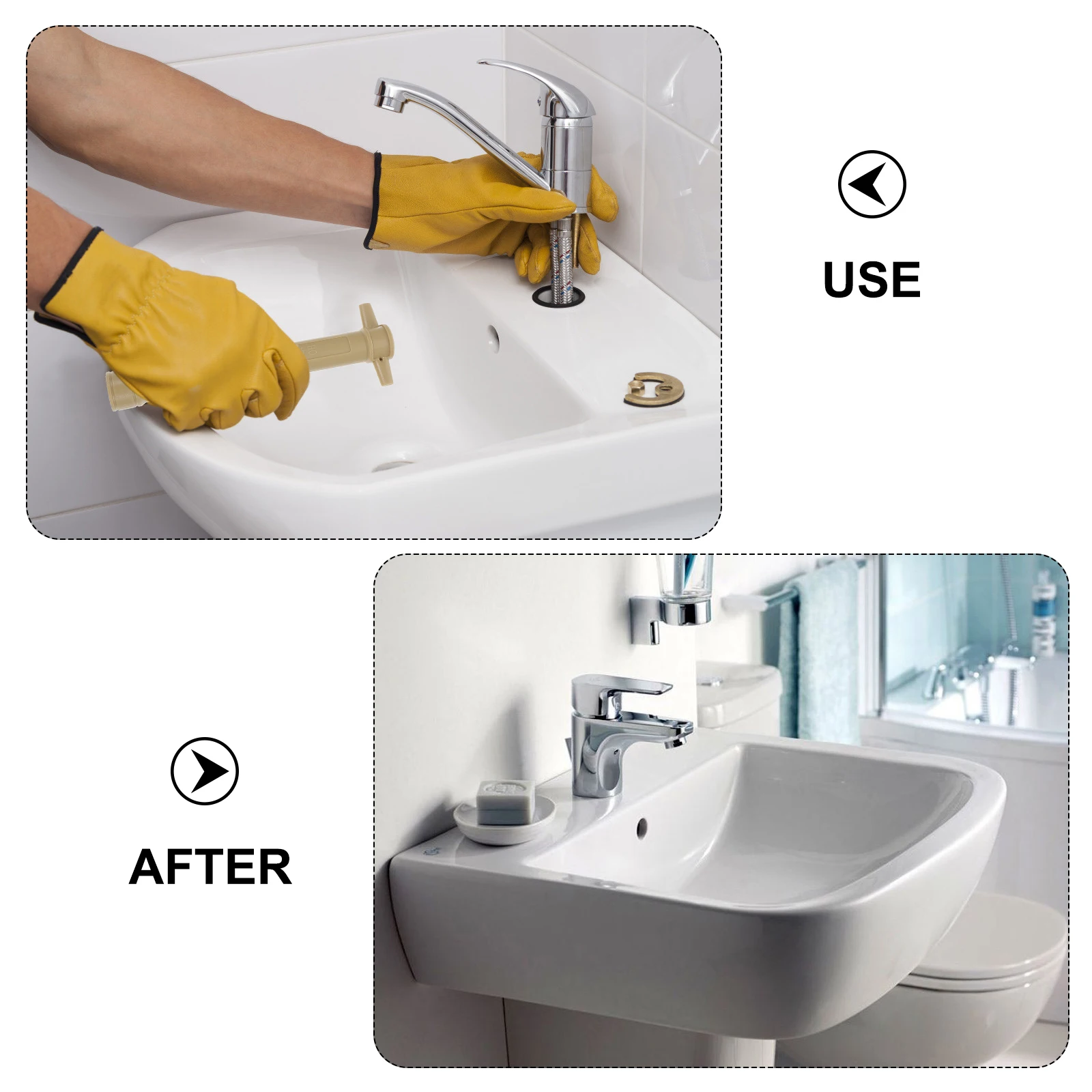 

Professional Faucet Sleeve Wrench Set Durable Tool for Bathroom Kitchen Tap Installation Maintenance Water Purifier Plumbing