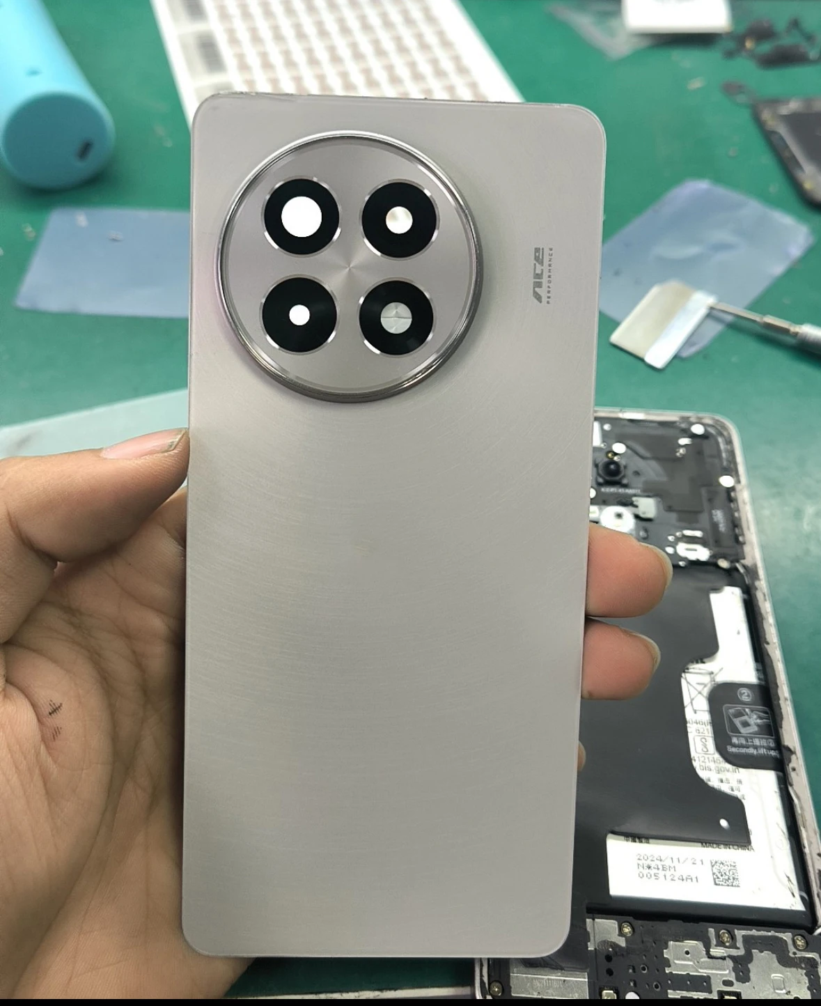 AAA+ quality Back Cover For OnePlus Ace 5 1+ Ace 5 Back Battery Cover housing Door For One Plus Ace5 PKG110 Back Cover Replace