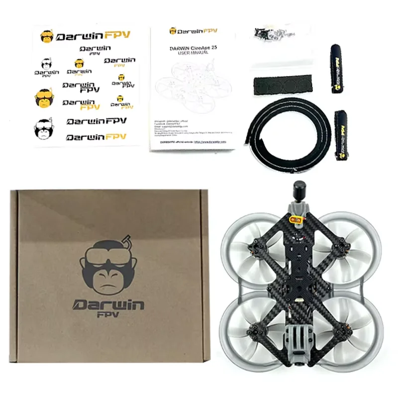 Drone Camera Mount - DarwinFPV CineApe25 Analog 4S FPV Cinematic