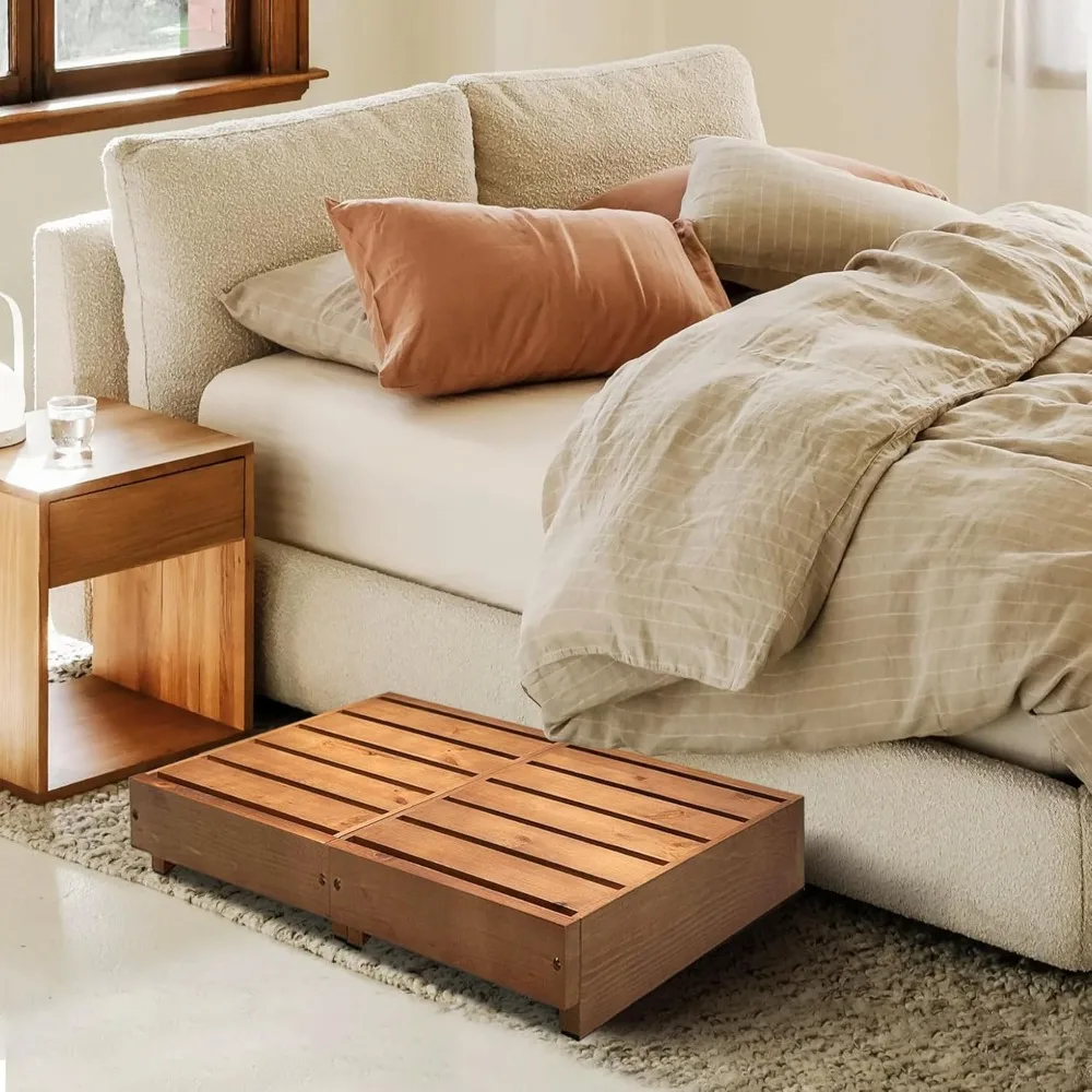 مقعد مرتفع مكون من 6 مقاعد خشبية للأسرة، للاستخدام للبالغين وكبار السن، ومقاعد لخطوات غرفة النوم والمطبخ، ومساعد وصول السرير العالي