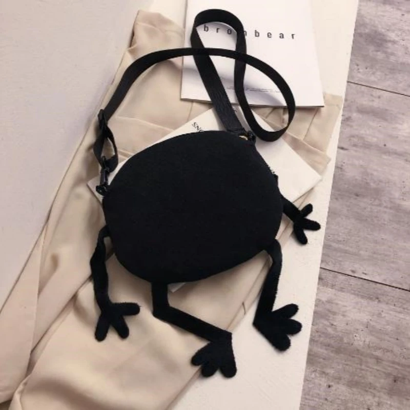 Petit sac à bandoulière rond en toile personnalisée pour filles, sac à bandoulière tendance, drôle, nouveau, 2024