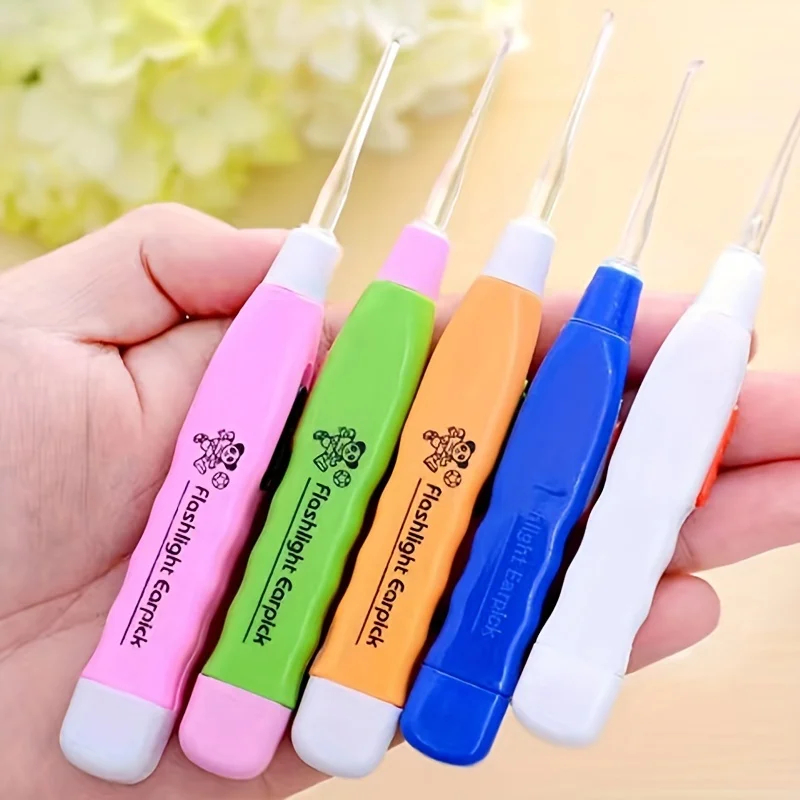 1/2PCS LED Lighted Ear Spoon Home Use Glowing Ear Cleaning Tool Ear Dredge Spoon image 2