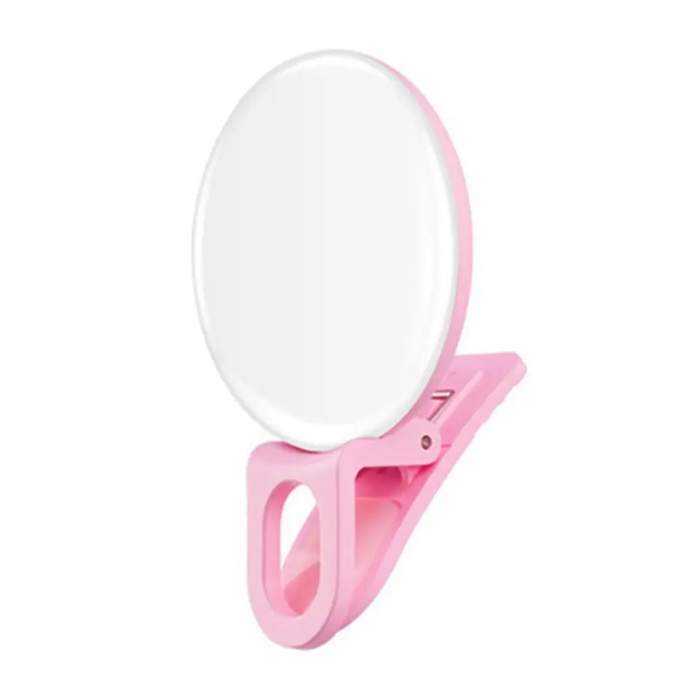 New Fashion Rechargeable Selfie Lights LED Flash Clip Mini Selfie Ring Light Durable PC Phone Lens Light Universal