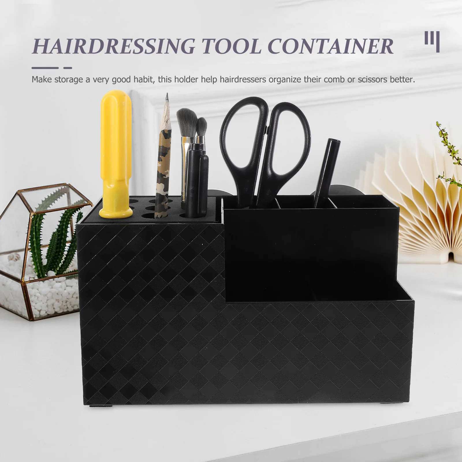 Hair Tool Organizer Hairdressing Tool Storage Holder Barbershop Scissor Comb Holder Hair Scissors Holder