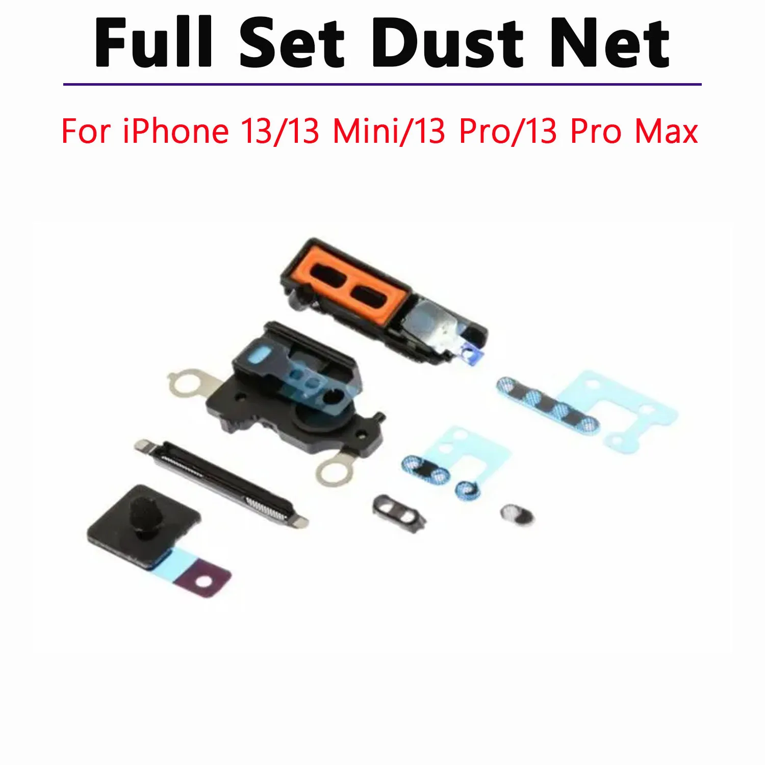 

Full Set Dust Net LoudSpeaker Mic Mesh for iPhone 13 Pro MAX 13 mini Anti Grill Parts