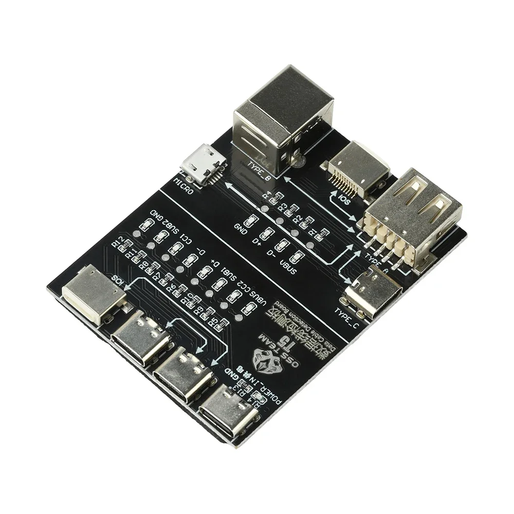 T5 Multi-Function Interface Cable Testing Module Data Cable Test Board Anomaly Detection Rapid Tester Fault Checker Rapid Tester