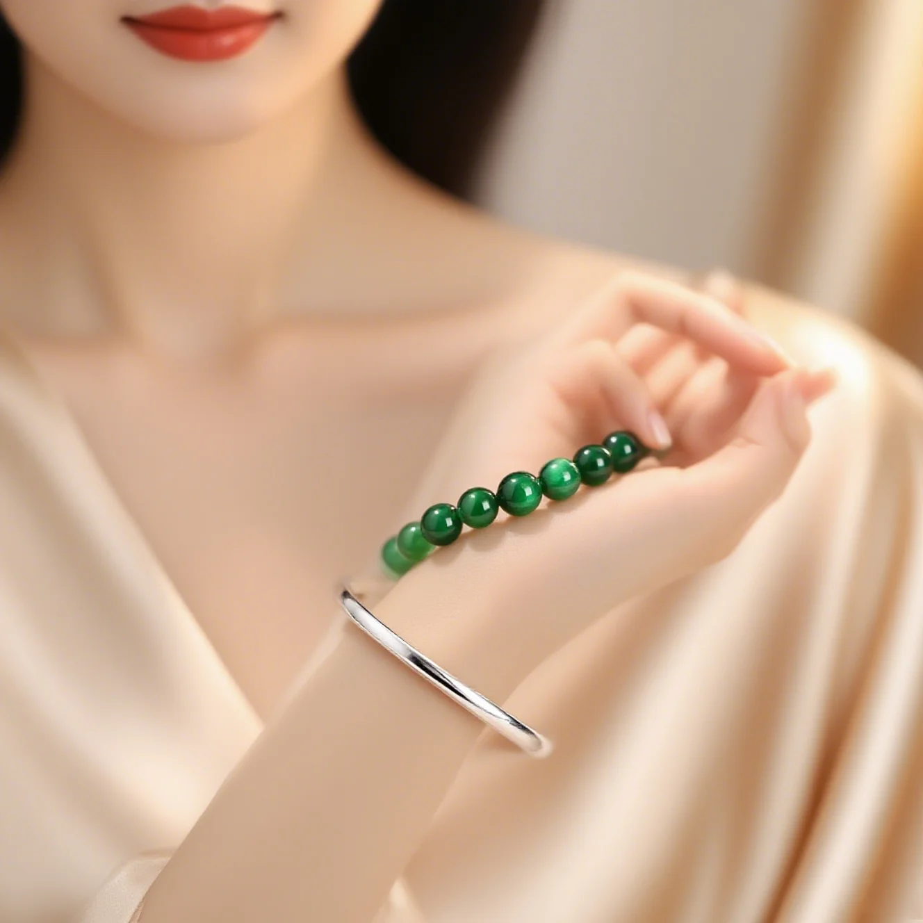 Lucky Green Tiger Eye Gemstone Green Emerald Green Glass for Fortune and Luck Transfer A Great Choice for Those Seeking Good