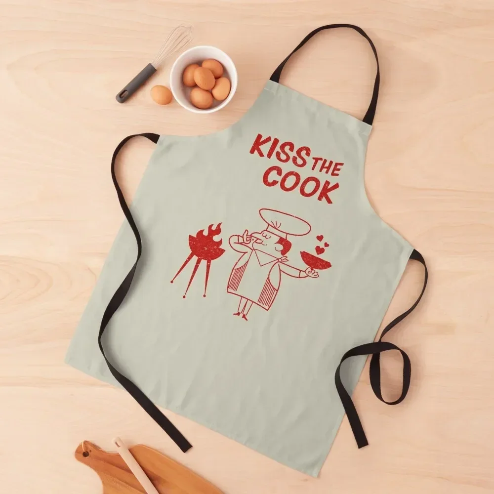 Kiss the Cook (Hunters) Apron chef costume Home And Kitchen Kitchen Apras For Women Apron