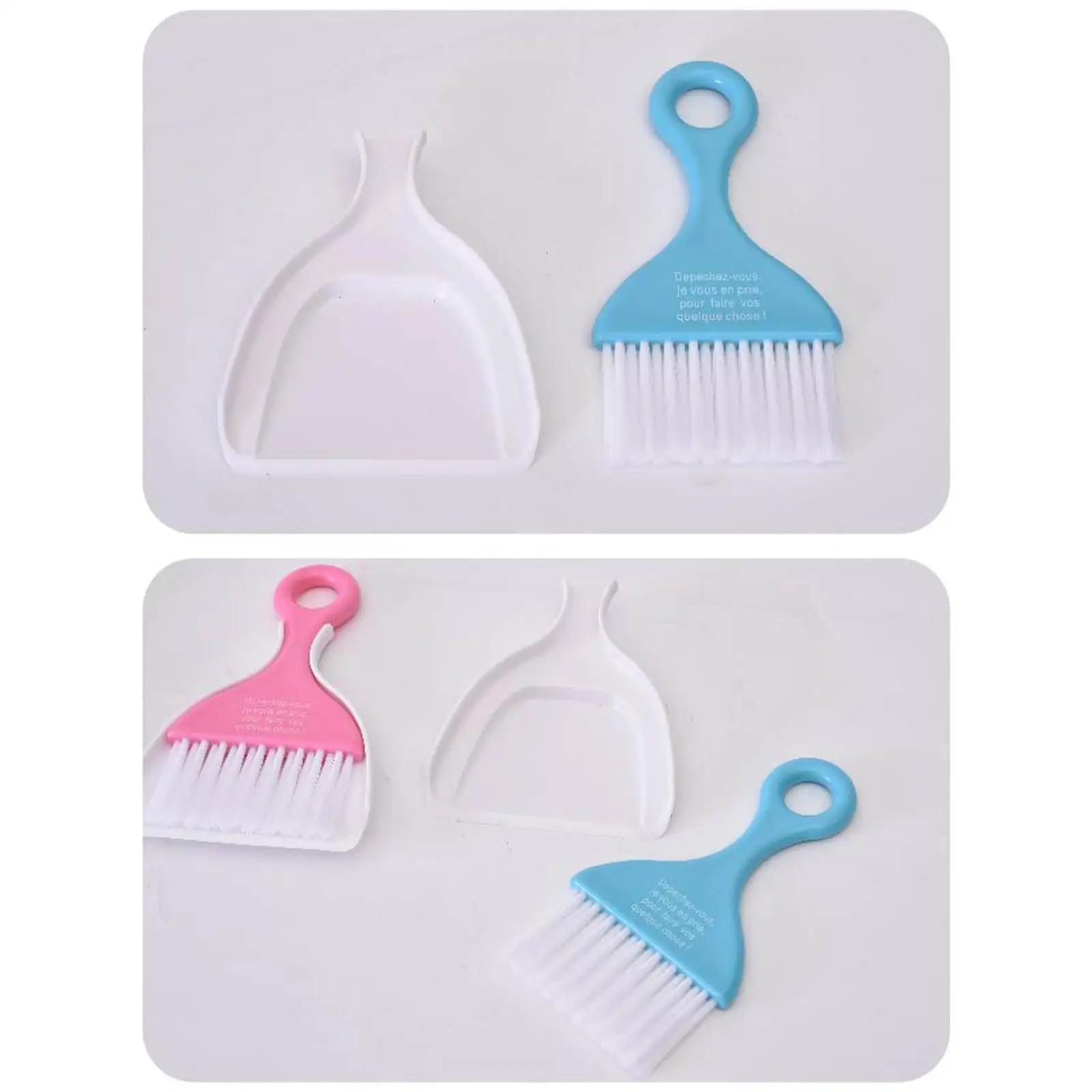 Mini vassoura Dustpan Playset, Brinquedos educativos para crianças, caçoa o presente, céu, 2 pcs