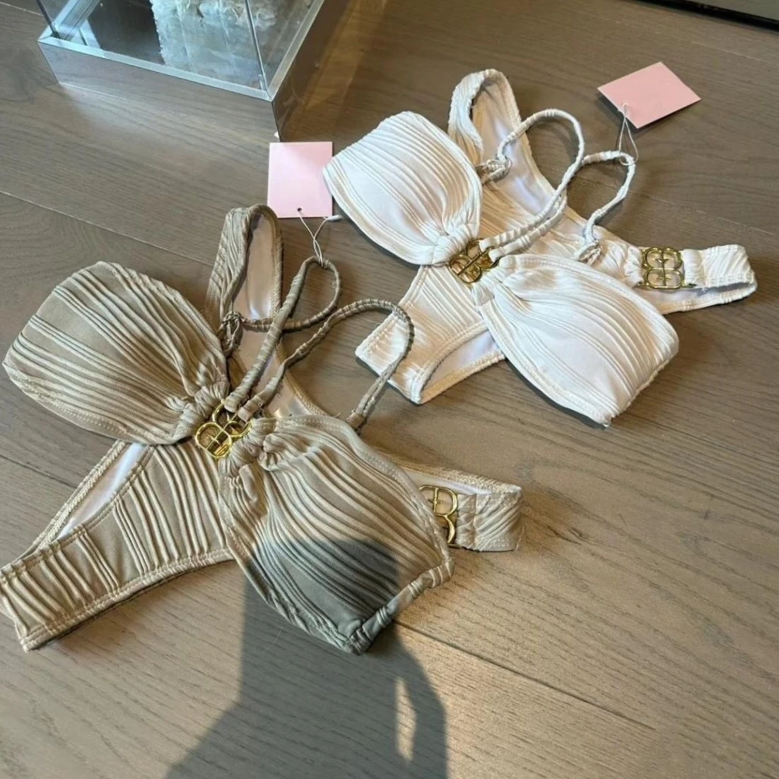 2026 New High Waist Split Bikini Set Women Sexy Sweet Two Piece Swimsuit Trendy Summer Beach Vacation Swimwear Bathing Suit