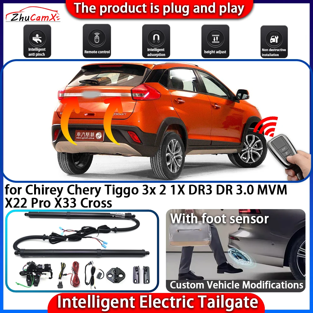 Smart Powered Tailgate System for Chirey Chery Tiggo 3x 2 1X DR3 DR 3.0 MVM X22 Pro X33 Cross Automatic Intelligent Lift Kit