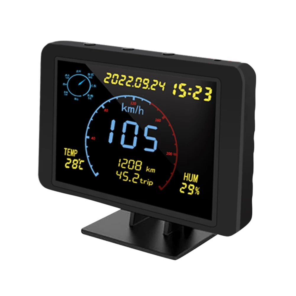 4.7 Inch Screen GPS Speed Projector Windshield Warning Compass Head-up Display Alarm Multi-functional Auto Accessories