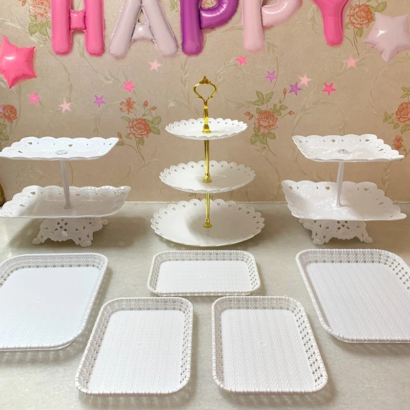 Multiple Donuts Party Holder Bakery Food Sweet Lollipops Candy Decoration Buffet Dessert Catering Serving Tools Kitchen Item Bar