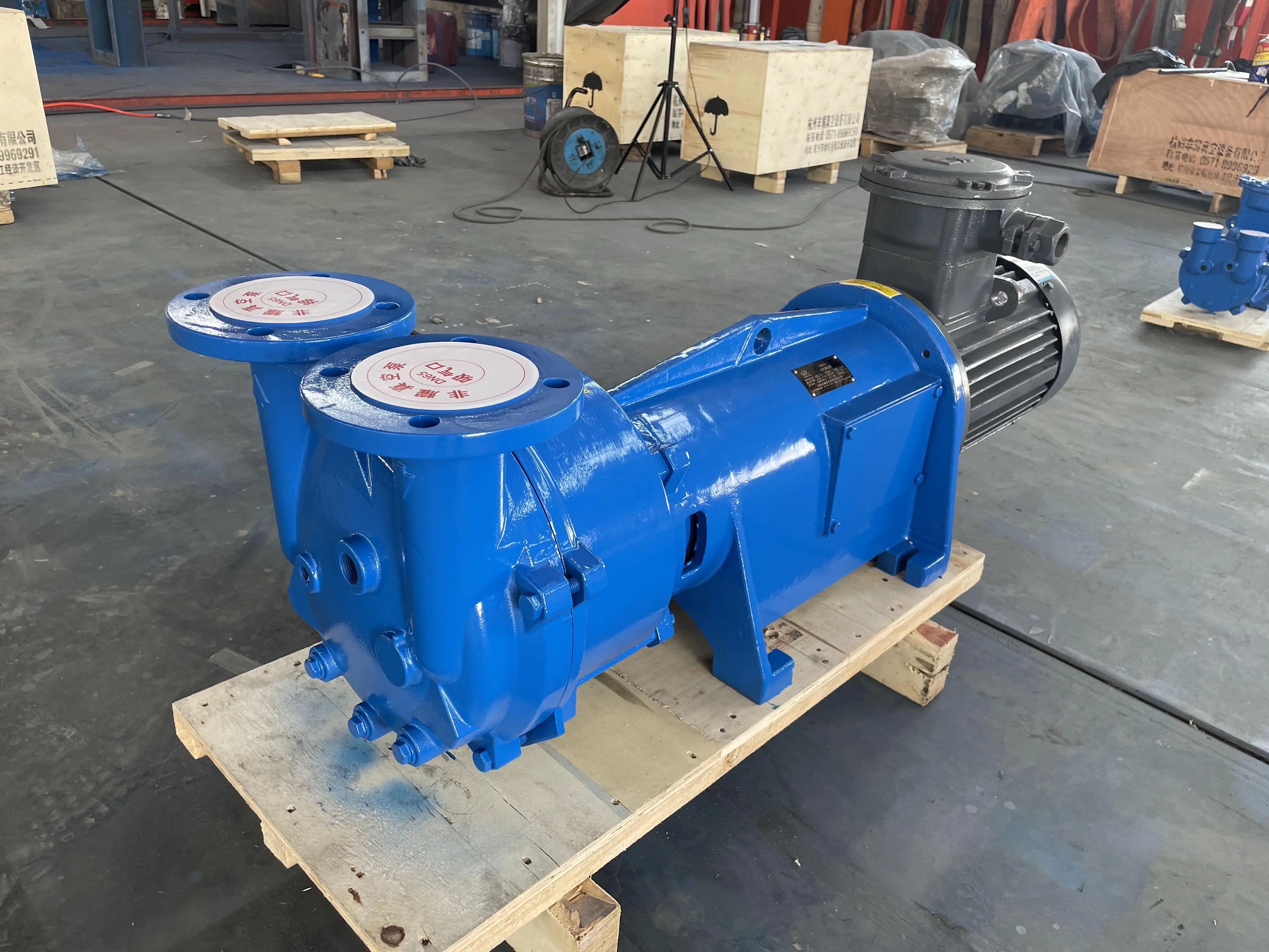 Single-Stage Stainless Steel High Pressure 100HP Medium Duty OEM Water Ring Vacuum Pump Direct Drive Industrial Liquid Ring Pump