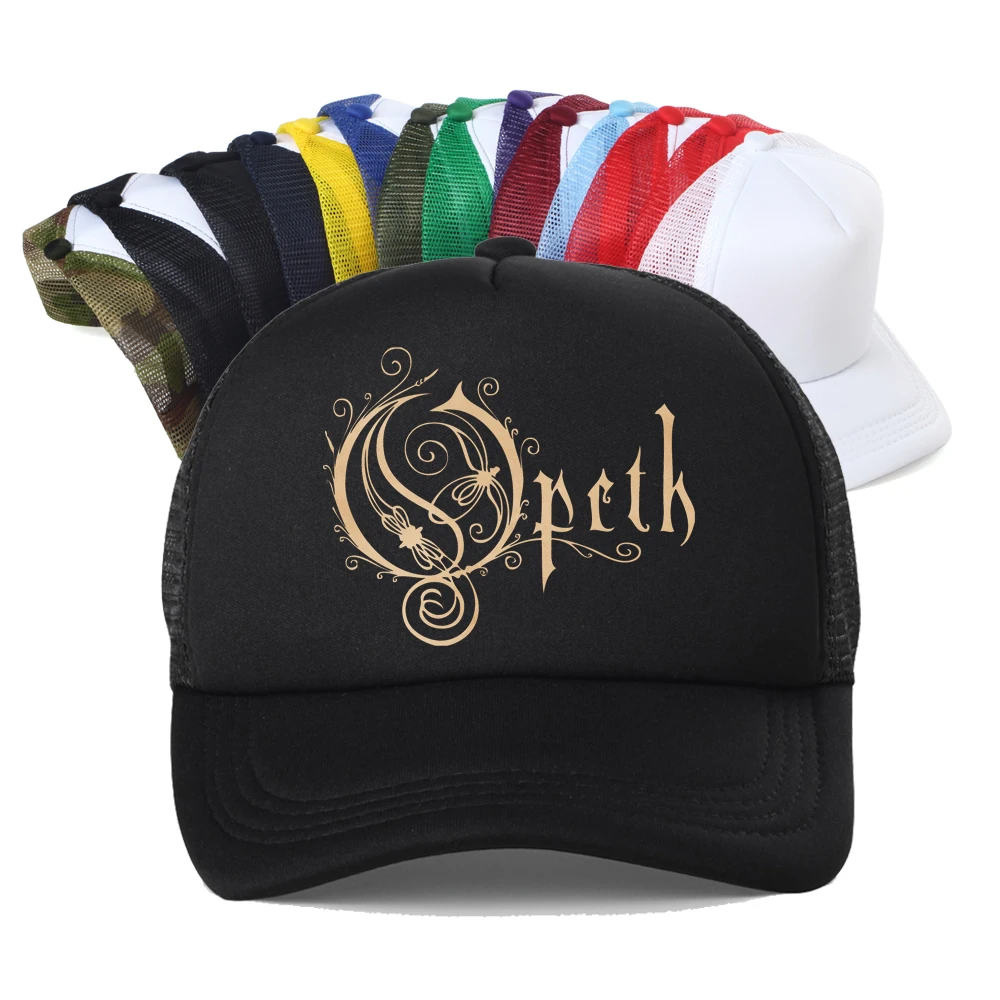 

Opeth Vintage Progressive Death Metal Printed Baseball Cap Men Women Summer 100% Cotton Snapback Hat