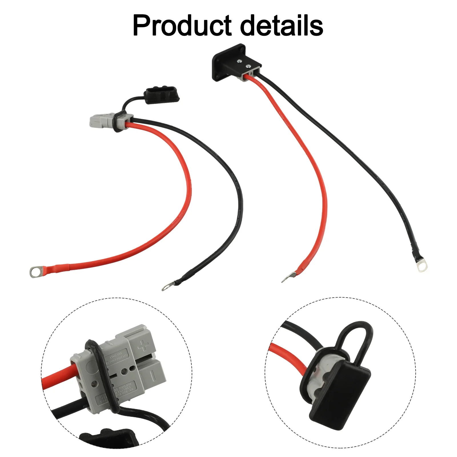 Quick Power Connection Battery Quick Connector Connector 50A Connector Extreme Temperature Resistance IP20 Protection Level