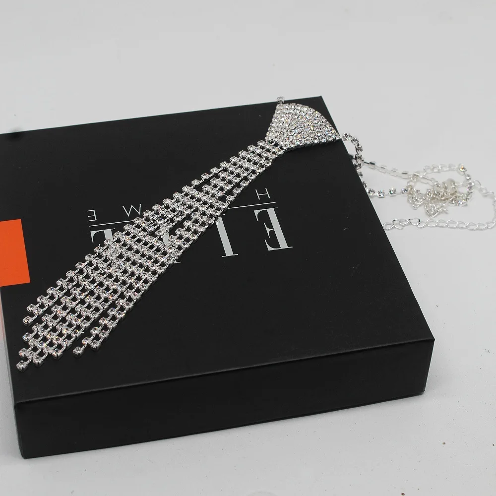 Changliu سو التعادل المعلقات أزياء المرأة الفاخرة تألق حجر الراين قلادة حزب المجوهرات