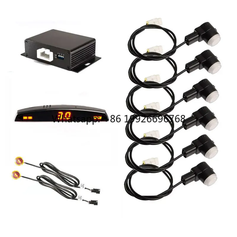

Front and Rear Parking Sensor 6 Sensors Digital Reversing radar Car Reversing Aid