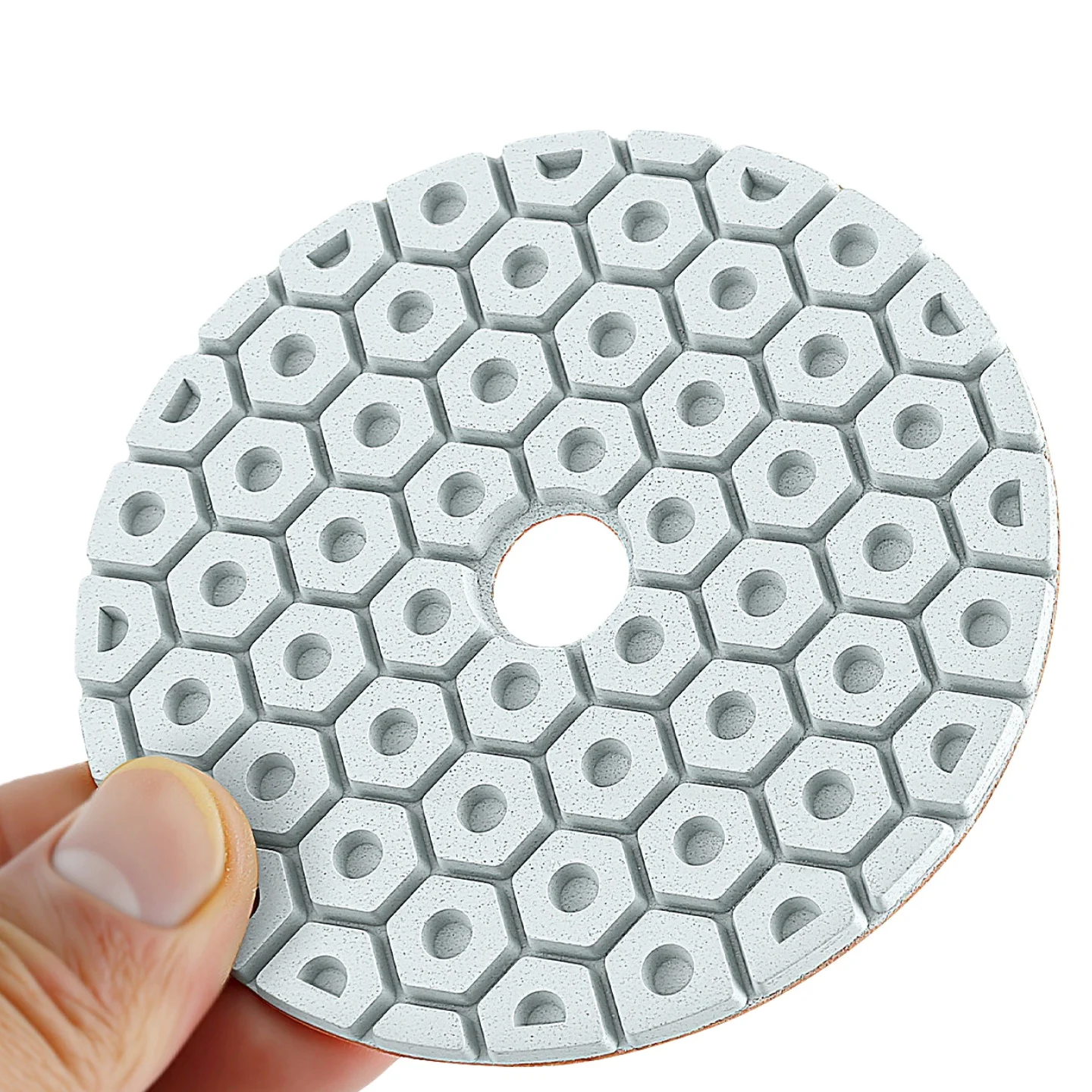 4 Stück 4 Zoll 100mm Diamant-Polierpads 4-Stufen Nass-Polierpad für Granit, Marmor, Terrazzo, Quarz Schleifpolierscheibe – Detail 6