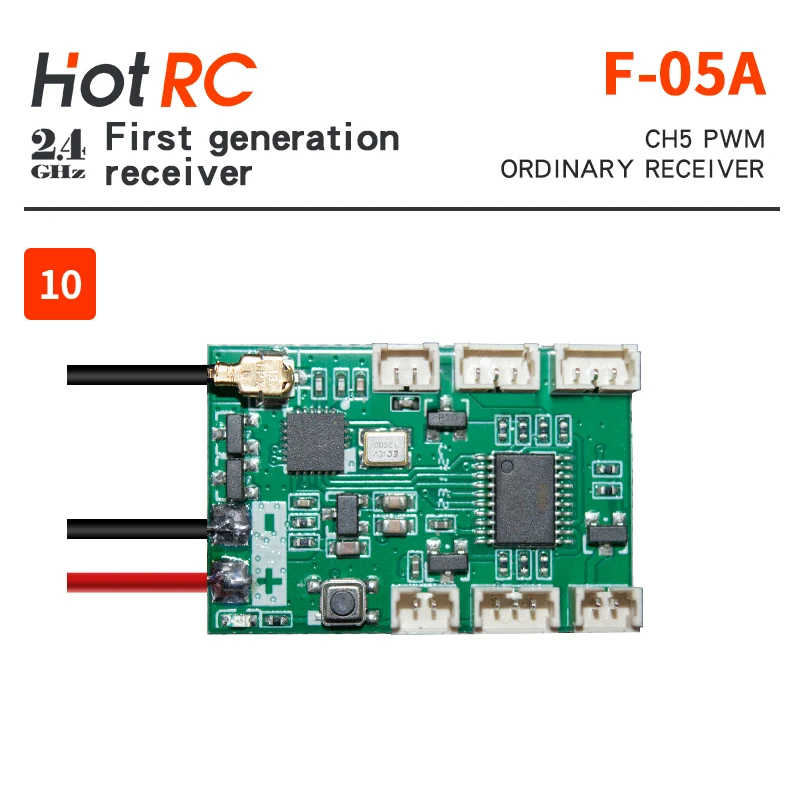 HOTRC 4/5/6/8/16 receptor multicanales 2,4 Ghz F-01A F-04A F-05A F-06A F-06AT F-08A para RC coche barco avión tanque CT-6A CT6B DS600