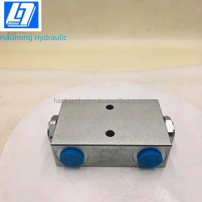1/2-A Double Pilot Operated Hydraulic Directional Control Valve Zinc-Plated Steel 35 Mpa