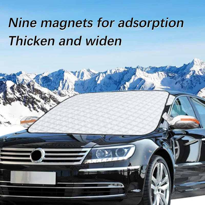 Car Windshield Cover Magnet Winter Window Snow Shield Anti Frost Auto Front Window Snow Cover For Volkswagen Phaeton