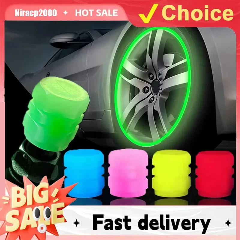 

Светящиеся колпачки клапанов, флуоресцентный ночной светящийся декор, автомобиль, мотоцикл, велосипедное колесо, крышка штока клапана, Стайлинг, автомобильные аксессуары