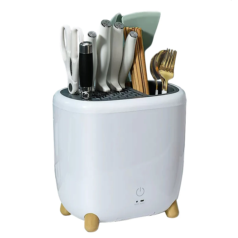 Smabat Dryer Spoon Box USB Charging White Green Spoon Holder Box