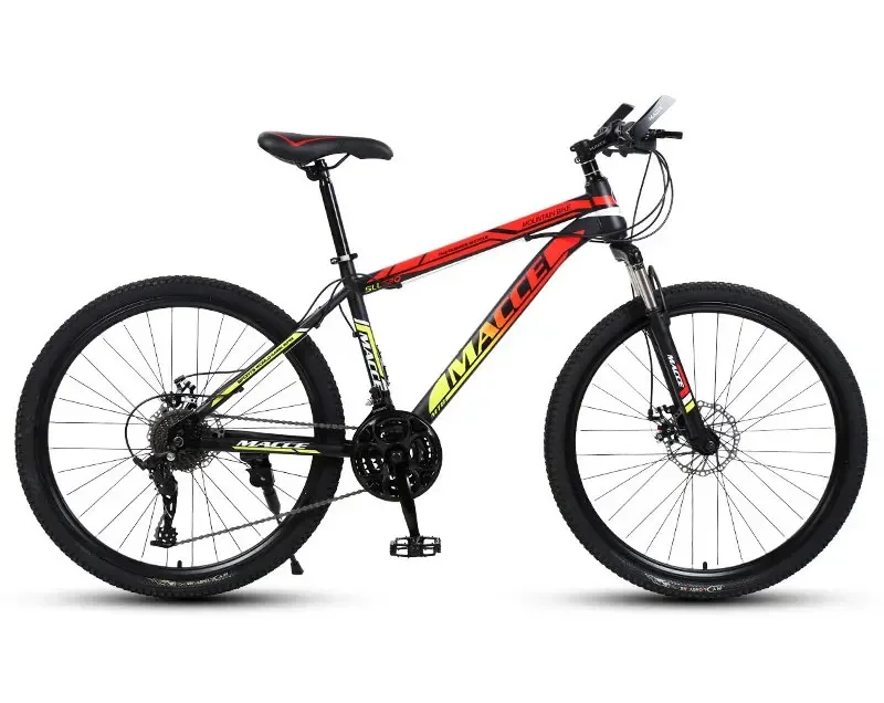 Popular 21/24/27 Speed Adult Mountain Bike 24/26 Inch High carbon Steel Frame Dual Disc Brakes Off-road Bike Adult Mountain Bike