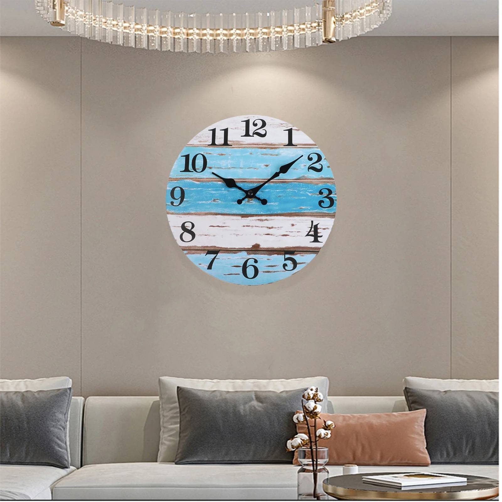 Clock Wall Clock 25*25cm Battery Operated Compact Size Silent Stylish Design Universial Brand-New Bedroom Clock