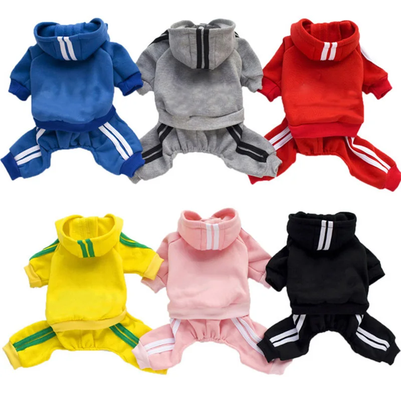 Roupas para Cães Adidog, Macacão Grosso para Cães, Roupas de Inverno para Cães Pequenos, Fantasia de Macacão para Yorkie