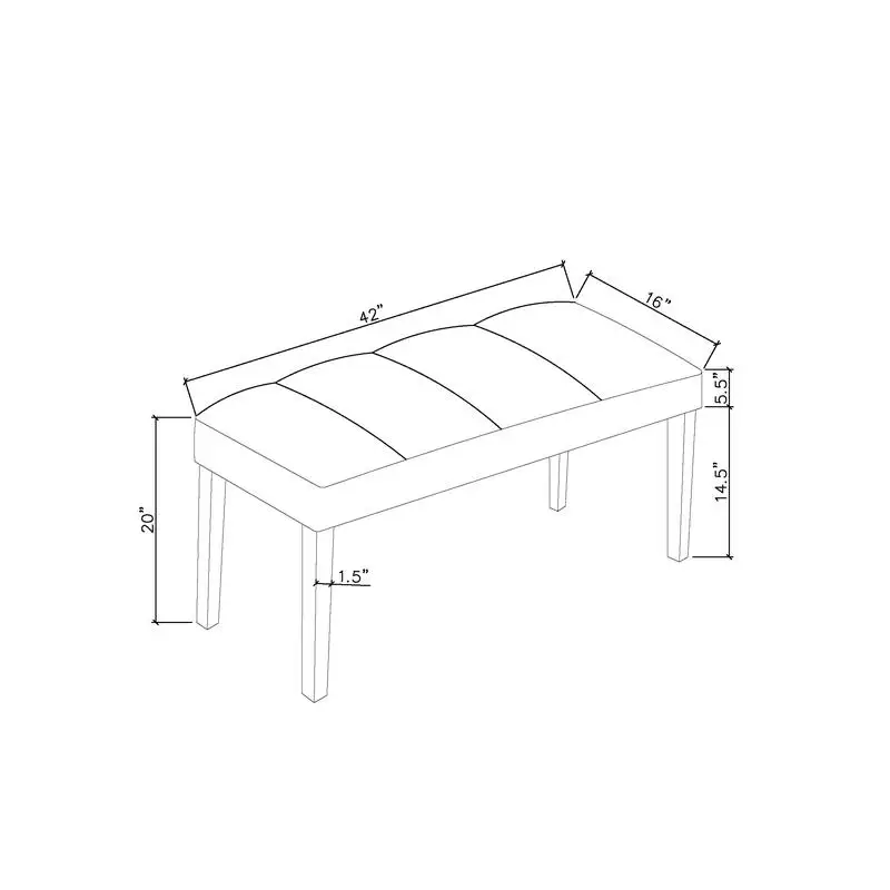 مقعد طعام معاصر مع مقعد مبطن من القطيفة، تنجيد من القماش البني الناعم، أرجل مستقيمة باللون الأسود، إطار خشبي