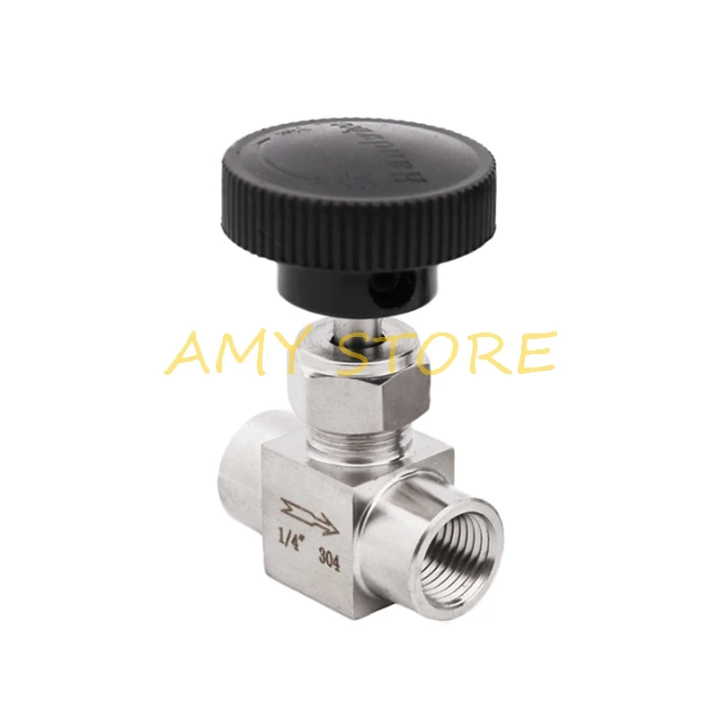 Stainless Steel SS304 Needle Valve Shut Off Flow Control 1/8'' 1/4'' 3/8