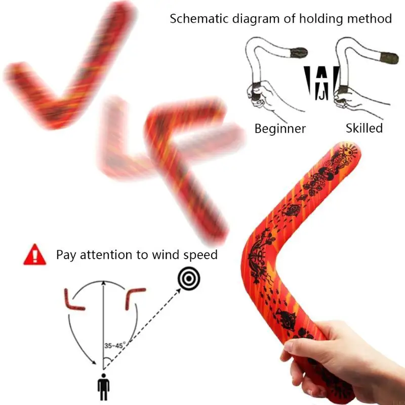 K1KD EVA Soft-Boomerang Flying Disc Sport Toy Interactive Game Education Safety Safety Seafety สำหรับครอบครัวเด็กวัยหัดเดินเด็ก
