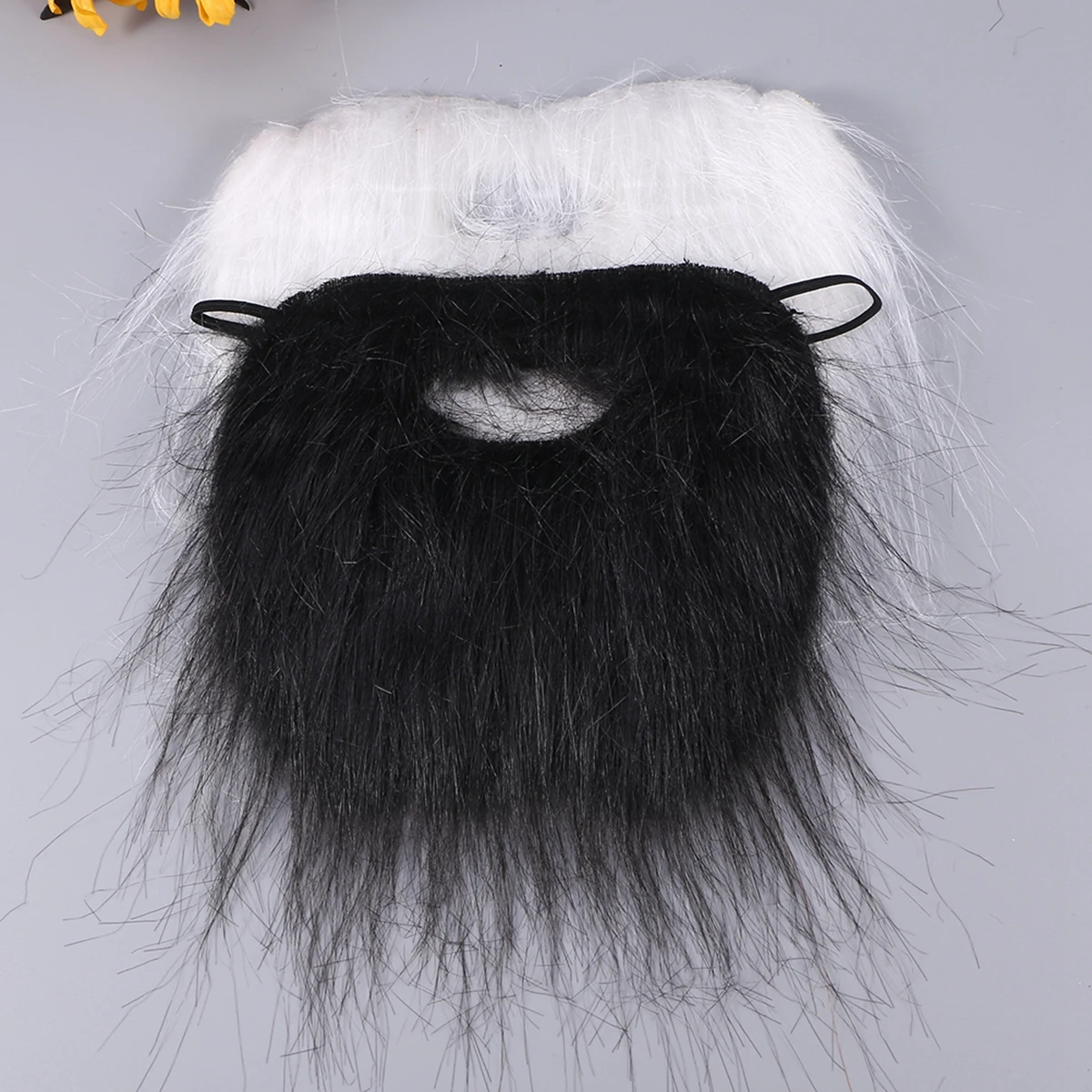 

2pcs White Black Halloween Mustache Funny Beard Props Whiskers Simulation Cosplay Costume Accessory Party Supplies Decor Theater