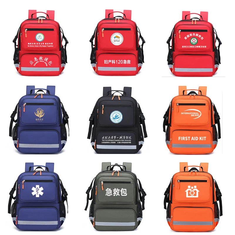 Customized Emergency Backpack with Logo Charge Backpack AED Portable and Lightweight Wheelchair Medical Hanging Bag