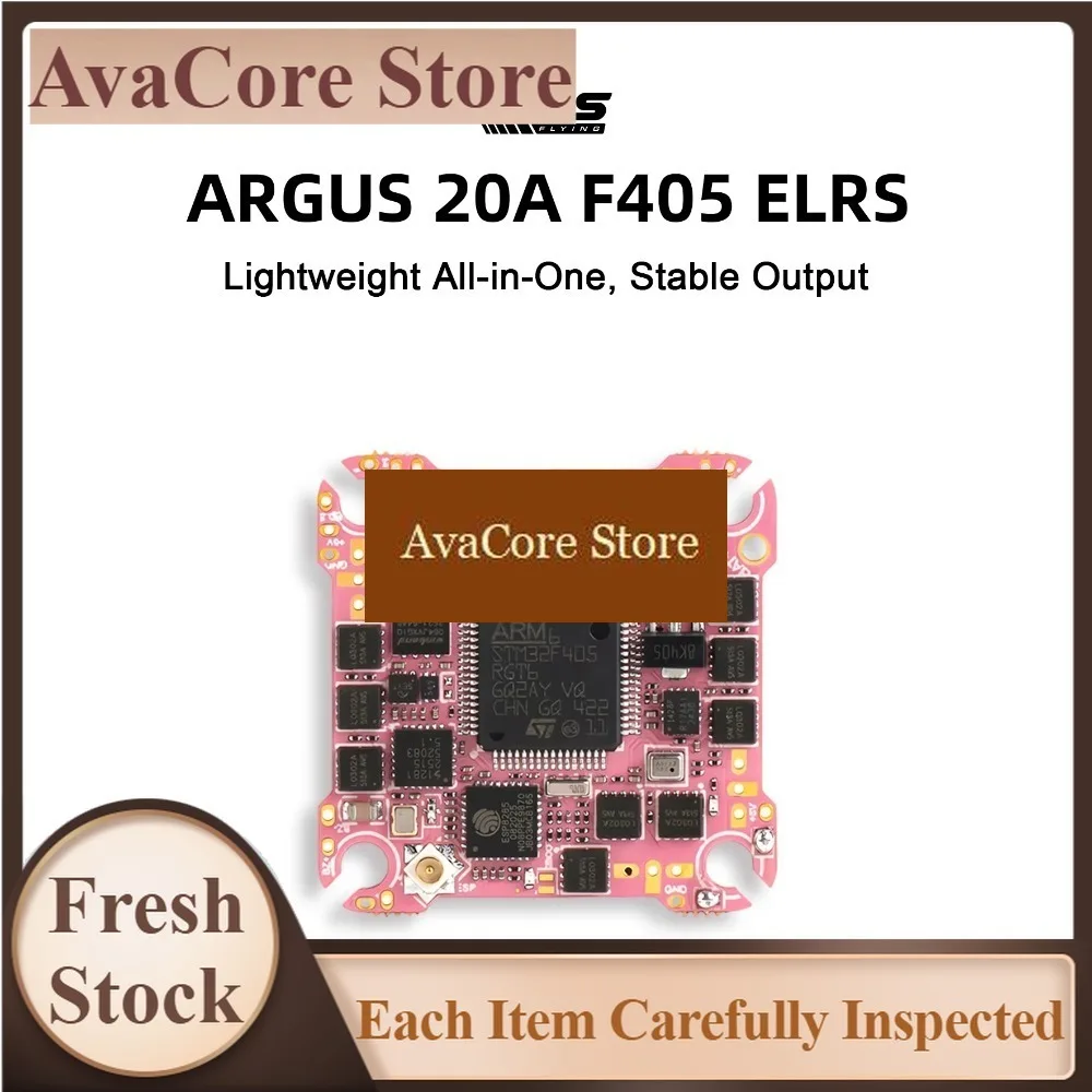 AvaCoreAxisflying ARGUS 20A F405 All In One Flight Controller for FPV Drone Brushless ESC  Whoop & Cinewhoop