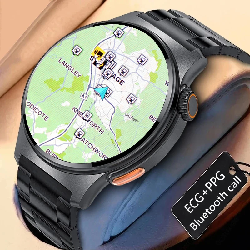 

GPS Fitness Track NFC Bluetooth Call Smart Watch Men ECG+PPG Body Temperature Monitor Watches 100+ Sport Smartwatch Man 2024 New