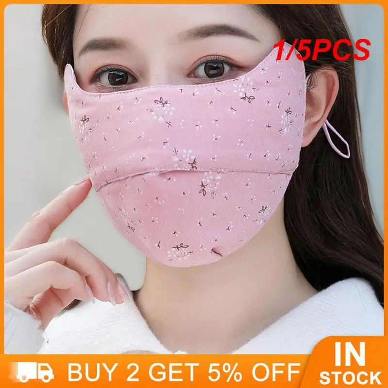 1/5PCS Skin Friendly Sunscreen Exquisite Patterns Personal Health Products Soft Wind Masks Meticulous Craftsmanship Masks