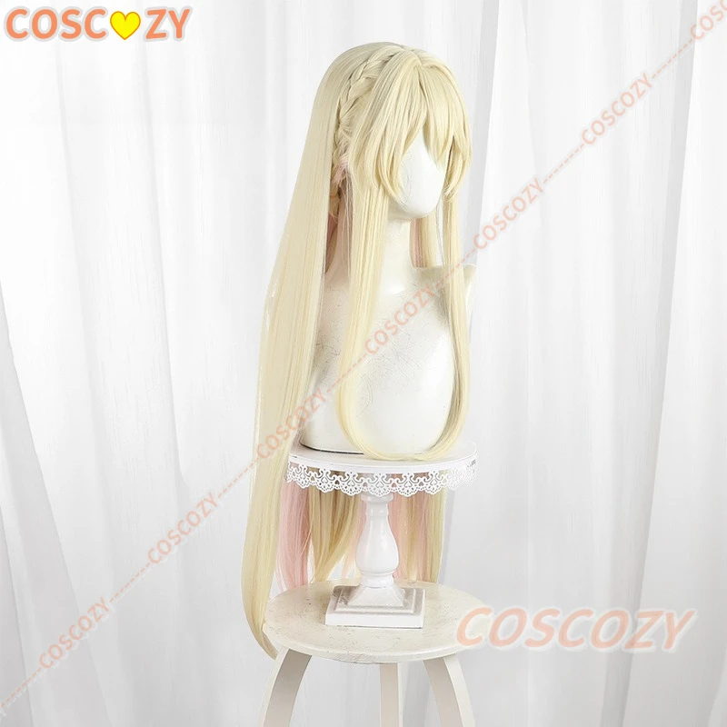 Parrucca cosplay Anime Watanare Oozuka Mai parrucca lunga bionda che scorre capelli lisci parrucche sintetiche resistenti al calore festa di carnevale per ragazze da donna