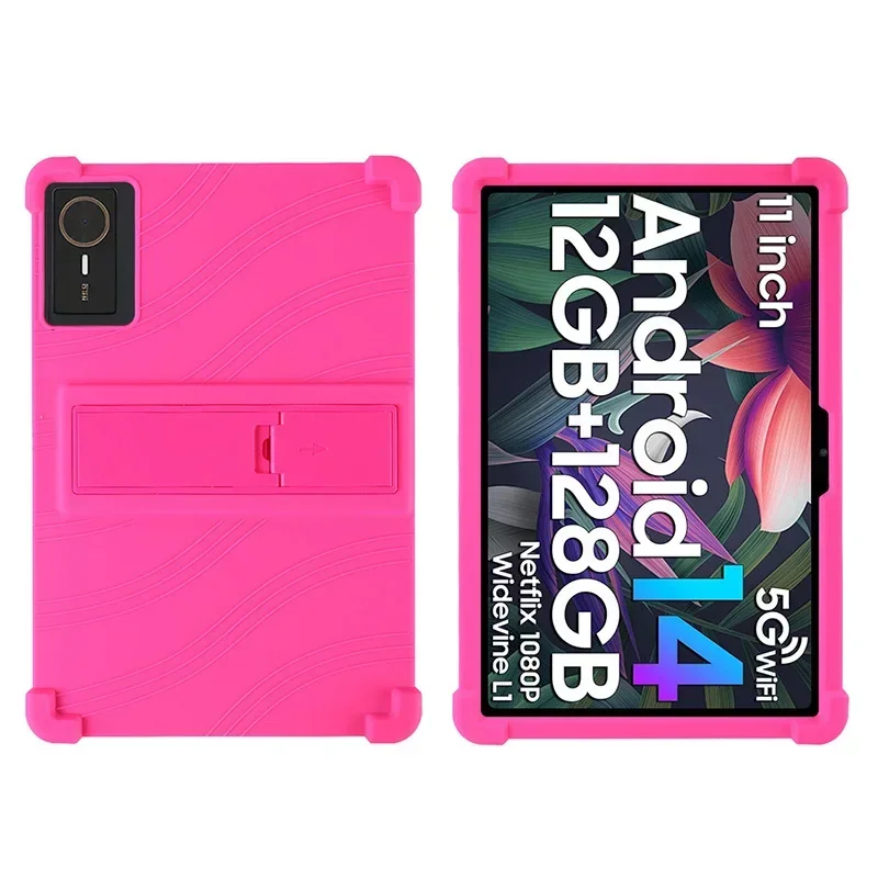 Para chuwi hipad 11 tablet 10.95 polegadas casaco à prova de choque capa android 14 suporte de silicone macio escudo protetor