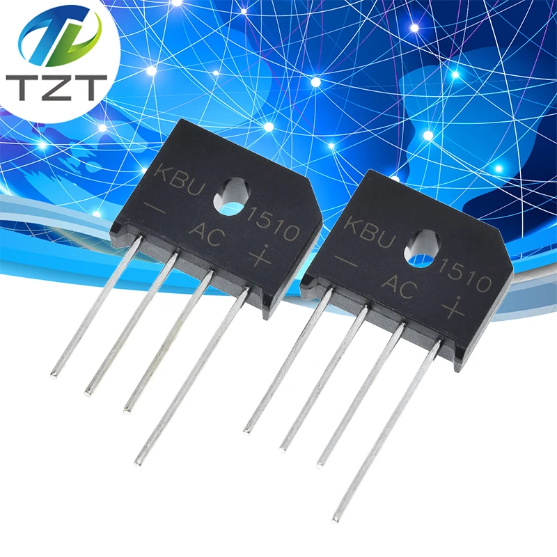 5PCS/lot diode bridge retifica KBU1510 DIP KBU-1510 15A 1000V ponte retificador electronica componentes KBU 1510