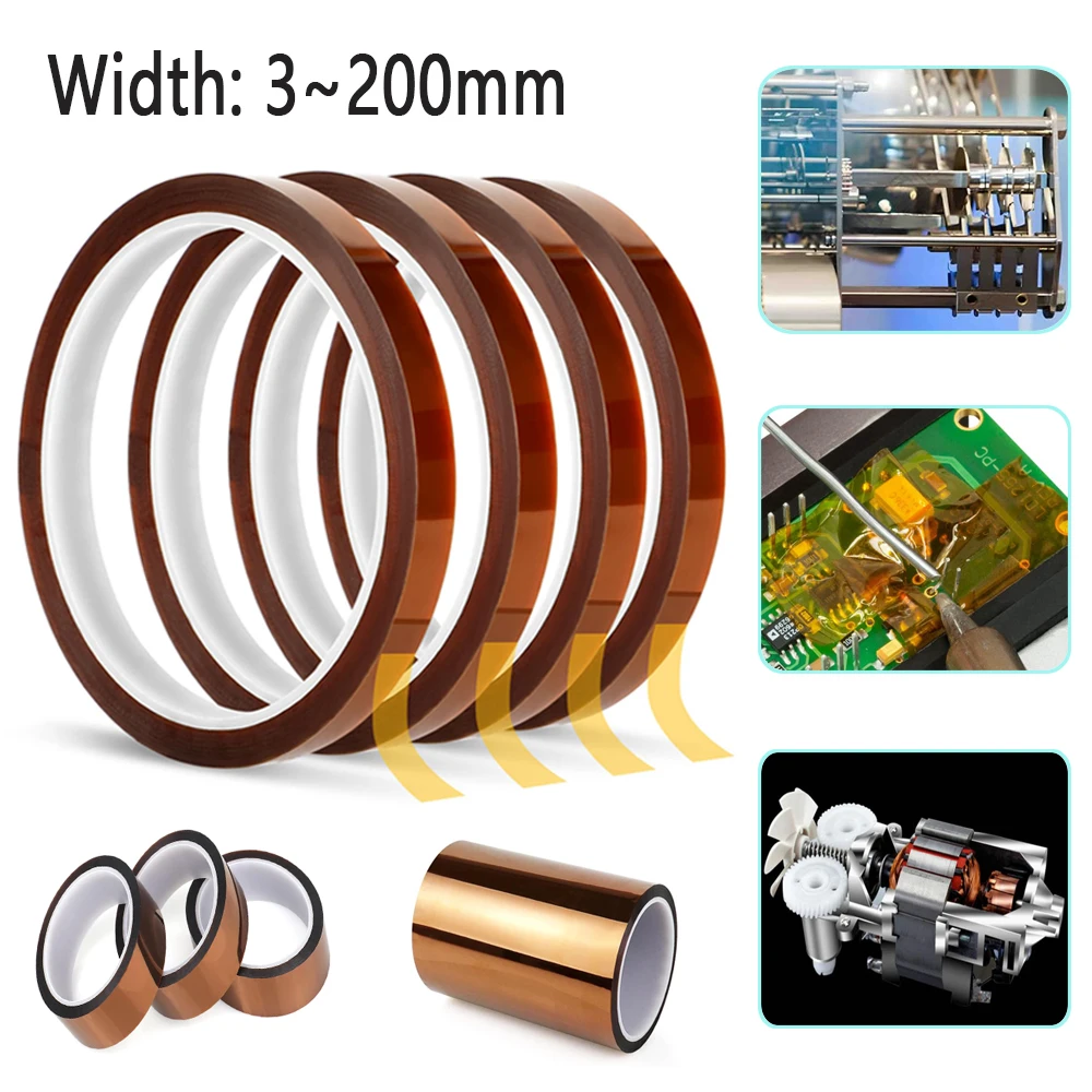 1pcs Width 3-200mm Heat BGA Thermal Insulation Polyimide Ins