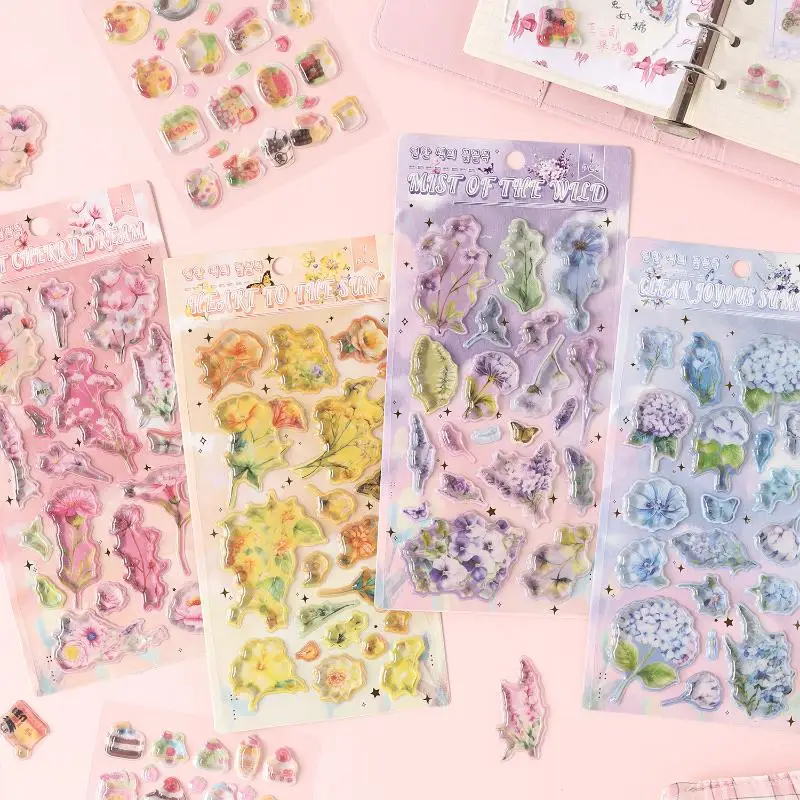 

Kawaii Deco Stickers Cartoon Capybara Animal Cuisine 3D Drip Adhesive Relief Stickers DIY Phone Laptop Aesthetic Sticker