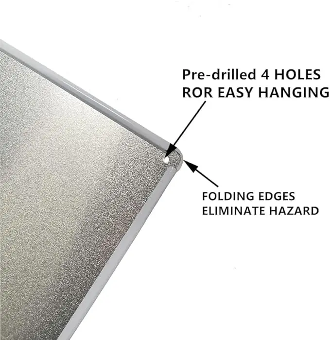 سيتم تحضير أجهزة الكثبان على علامات الممتلكات/التحكم في النفايات من القصدير المعدني - 8 × 12 بوصة للمنزل أو العمل