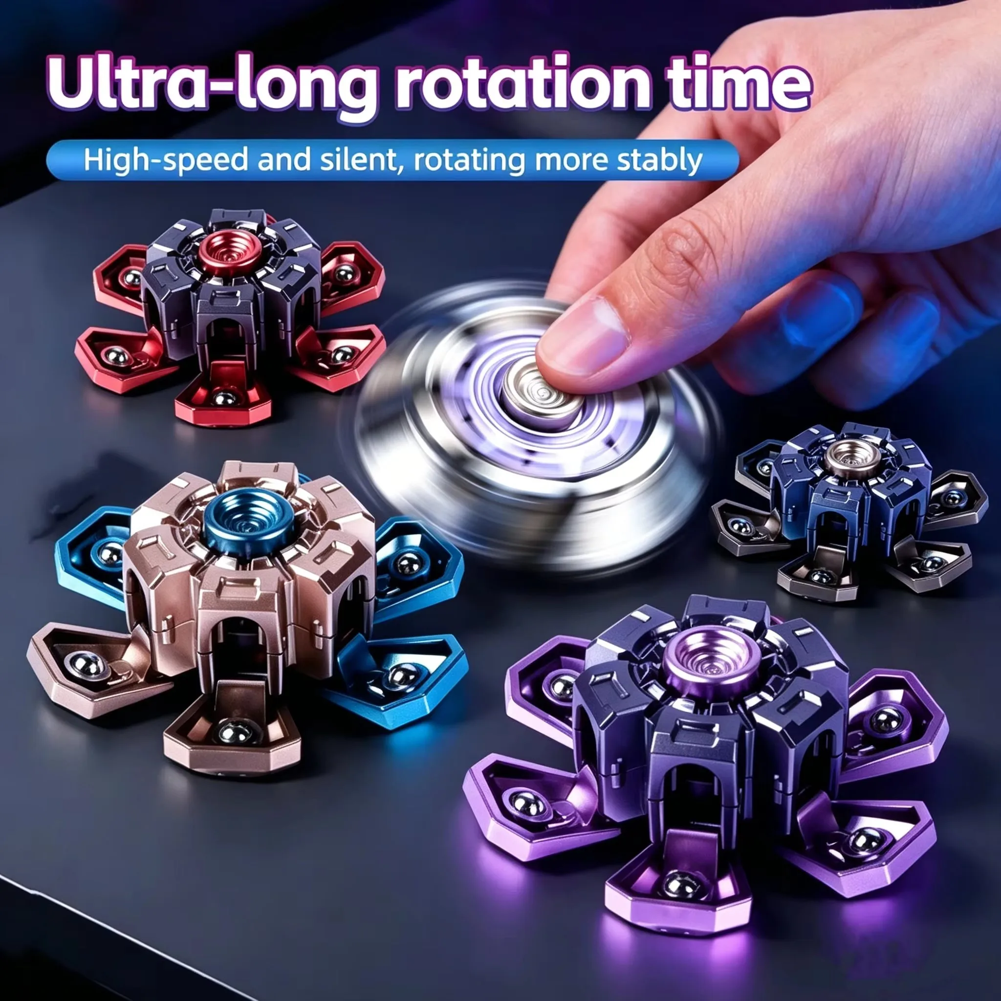DIY Teleskop-Handspinner EDC Fidget-Spielzeug Stressabbau Entspannung Kreative Spaßgeschenke für Erwachsene Kinder Neues Party-Geschenk